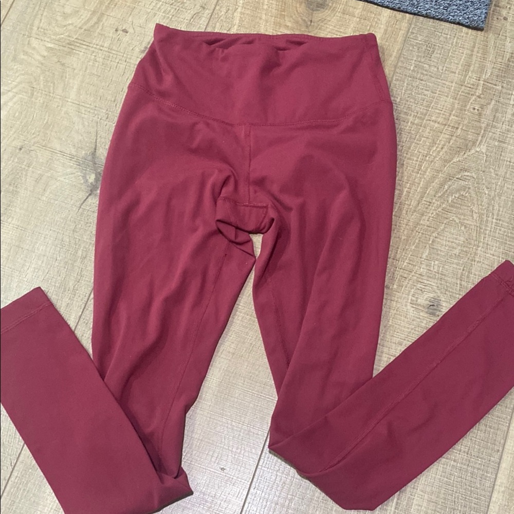 High-Waisted Red Leggings